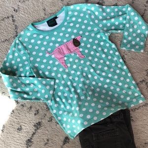 Mini Boden polka dot dog 11/12